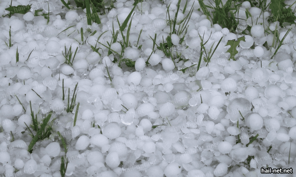 large amount of hail